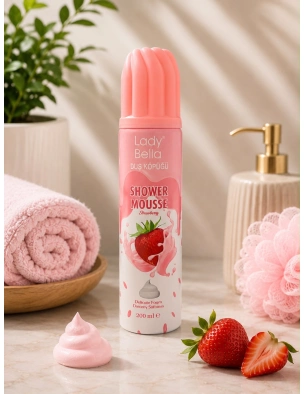 Lady Bella Shower Mousse Strawberry | Eper illatú tusfürdőhab 200 ml