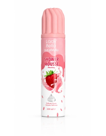 Lady Bella Shower Mousse Strawberry | Eper illatú tusfürdőhab 200 ml