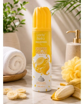 Lady Bella Shower Mousse Banana | Banán illatú tusfürdő 200 ml