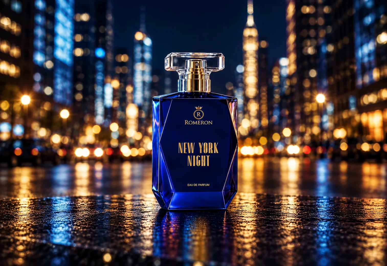 Romeron NICHE New York Night parfüm az éjszakai város fényeiben